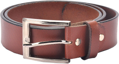

Hidelink Men Formal Brown Genuine Leather Belt