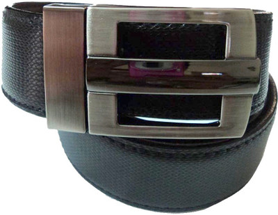 

Mode Boys Casual, Formal Black, Brown Genuine Leather Reversible Belt, Black-14