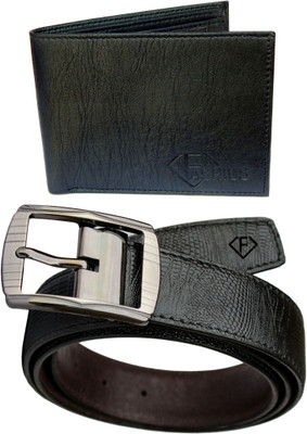

Fashius Men Black Artificial Leather Belt, Black-01
