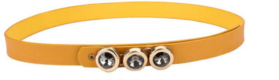 

Tiekart Women Casual Yellow Synthetic Belt