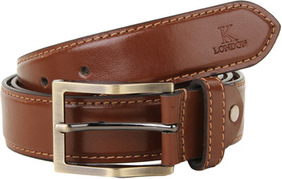 

K London Men Casual, Evening, Formal, Party Brown Genuine Leather Belt
