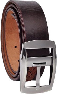 

Hawai Men Casual Brown Genuine Leather Belt
