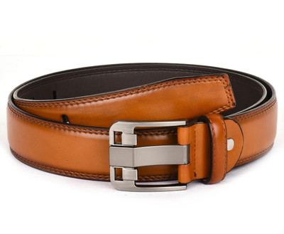 

Buckle Up Men Formal Tan Artificial Leather Belt