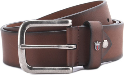 

Louis Philippe Men Brown Genuine Leather Belt, Tan