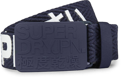 

Superdry Men Blue Fabric Belt, Navy