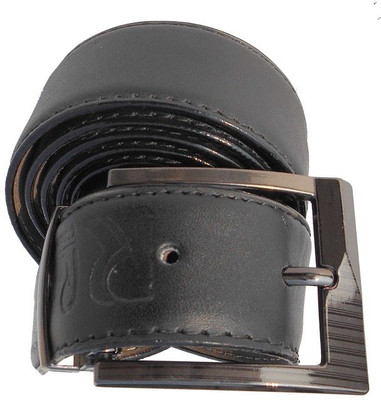 P&E Men Formal Black Artificial Leather Belt