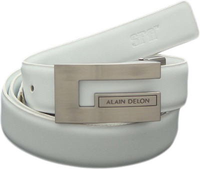 

SFA Women Casual White Artificial Leather Belt, Plainandwhitepatti1187