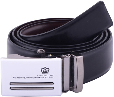 

SFA Men Formal Black Artificial Leather Reversible Belt, Blackandbrown-1