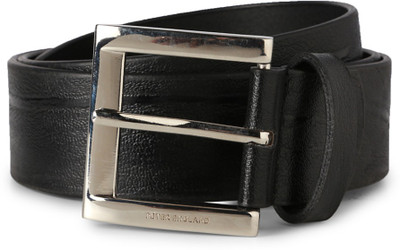 

Peter England Men Black Genuine Leather Belt
