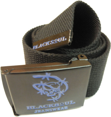 

Black Soul Men Casual Black Synthetic Belt, Jet black