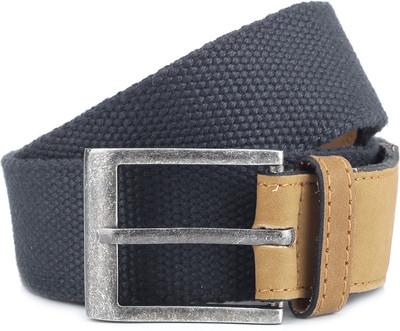 Allen Solly Men Blue, Tan Metal Belt, Navy