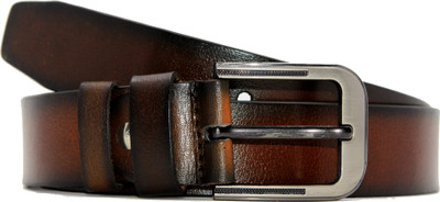 

RAZA Men Casual Tan Genuine Leather Belt, Tan and black