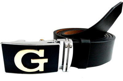 

Mode Boys Casual, Formal Black Genuine Leather Belt, Black-179