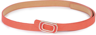 

Buckle Up Women Red Artificial Leather Belt