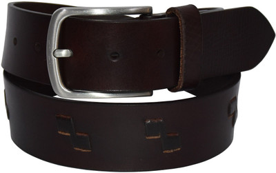 

Pellezzari Men Casual Brown Genuine Leather Belt