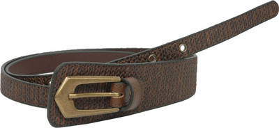 

Baggit Women Casual Brown Genuine Leather Belt, Coffee