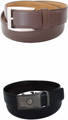 

SFA Men Formal Black Artificial Leather Reversible Belt