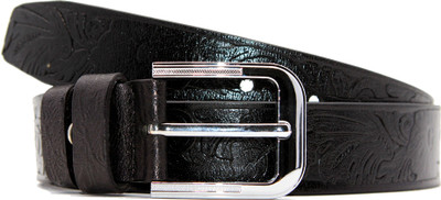 

RAZA Men Casual Black Genuine Leather Belt