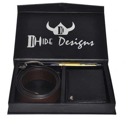 

DHide Designs Men Multicolor Genuine Leather Belt