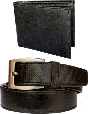 

Fashius Men Black Artificial Leather Belt, Black-01