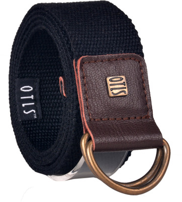 

OTLS Men & Women Casual Black Canvas Belt