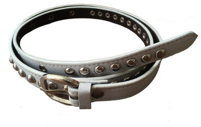 

Kaizen Women Casual White Artificial Leather Belt