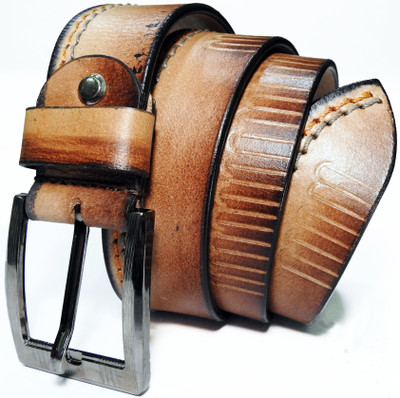 

VOGARD Men Casual, Evening, Party Green Genuine Leather Belt