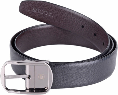 

Woodland Men Black Genuine Leather Belt