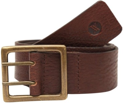 

Viari Men Casual Brown Genuine Leather Belt, Dark brown