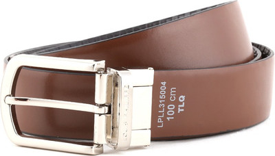 

Louis Philippe Men Black, Brown Reversible Belt, Black/tan