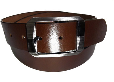 Manshkhino Men Formal Brown Genuine Leather Belt available at flipkart for Rs.850