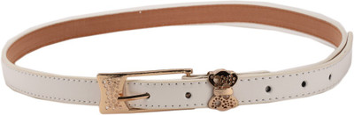 

Tiekart Women Casual White Metal Belt