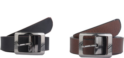 

SRS Men Casual Black, Brown Synthetic Belt