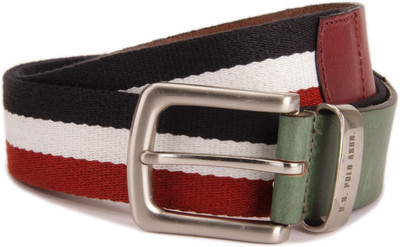 

U.S. Polo Assn Men Multicolor Metal Belt, Red;white and black