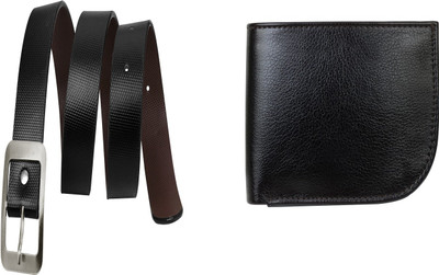 

Howdy Men Formal Black Artificial Leather Belt