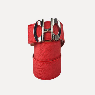 

Antiformal Women Casual, Evening, Party Pink Genuine Leather, Metal Reversible Belt