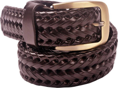 

OODI Boys Brown Genuine Leather Belt, Brwon