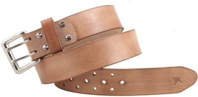 

Kangoo Men Casual Beige Genuine Leather Belt