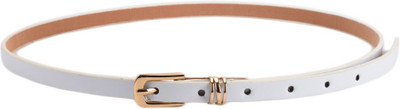 

Tiekart Women Casual White Synthetic Belt
