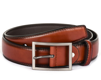

Buckle Up Men Formal Tan Artificial Leather Belt