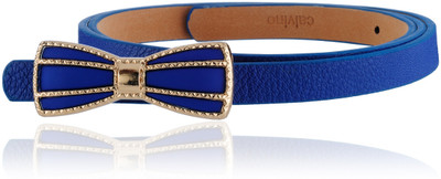 

Calvino Girls Casual, Evening/Party Blue Artificial Leather Belt