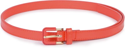 

Buckle Up Women Red Artificial Leather Belt