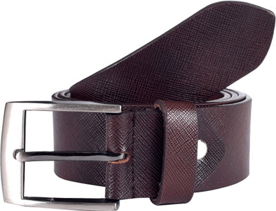 

Lino Perros Men Formal Brown Genuine Leather Belt
