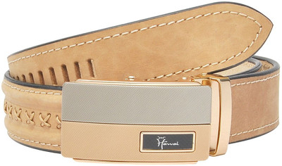 

Hawai Men Casual, Formal Brown Genuine Leather Belt, Light brown