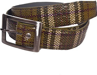 

Aam Shopping Men Khaki Artificial Leather Belt
