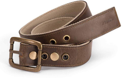 

Viari Men Casual Brown Genuine Leather Belt, Brown-02