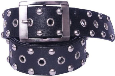 

OODI Men Black Artificial Leather Belt