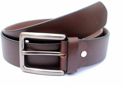 

Tops Men Casual Brown Genuine Leather Belt
