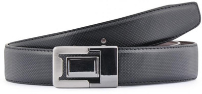 

Buckle Up Men Formal Black Artificial Leather Reversible Belt