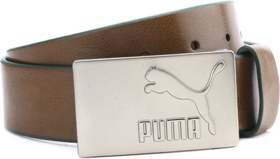 

Puma Men Brown Synthetic Belt, Tan;posy green;matt silver